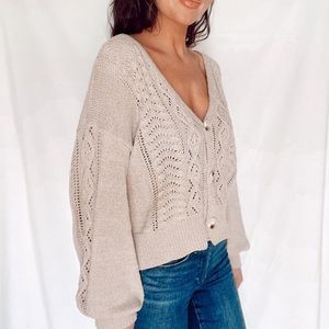 Southern Savannah Knit Grandpa Cardigan Sweater